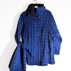 Mycra Pac Reversible Raincoat Donatella Blue Black S/M